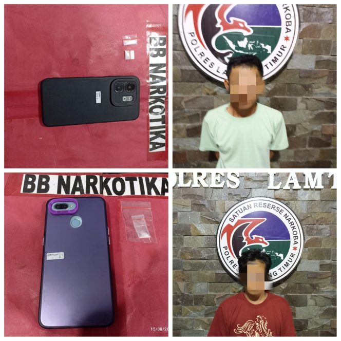 
 Operasi Satresnarkoba Polres Lamtim Berhasil Amankan Dua Tersangka Narkotika