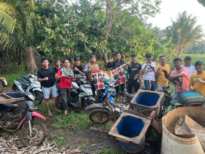 
 Polsek Bandar Sribhawono Gerebek Perjudian Sabung Ayam di Desa Bandar Agung