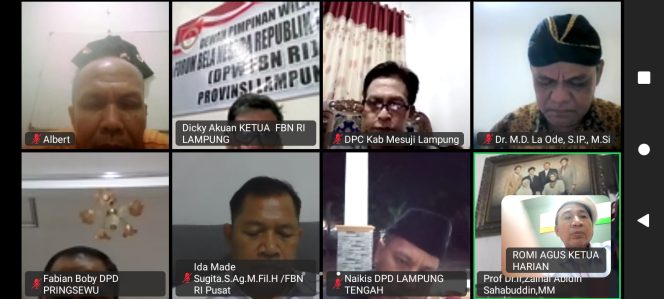 
 FBN RI Lampung Masuk 10 Besar Provinsi Gelar Retreat Bela Negara Sesuai Instruksi DPP